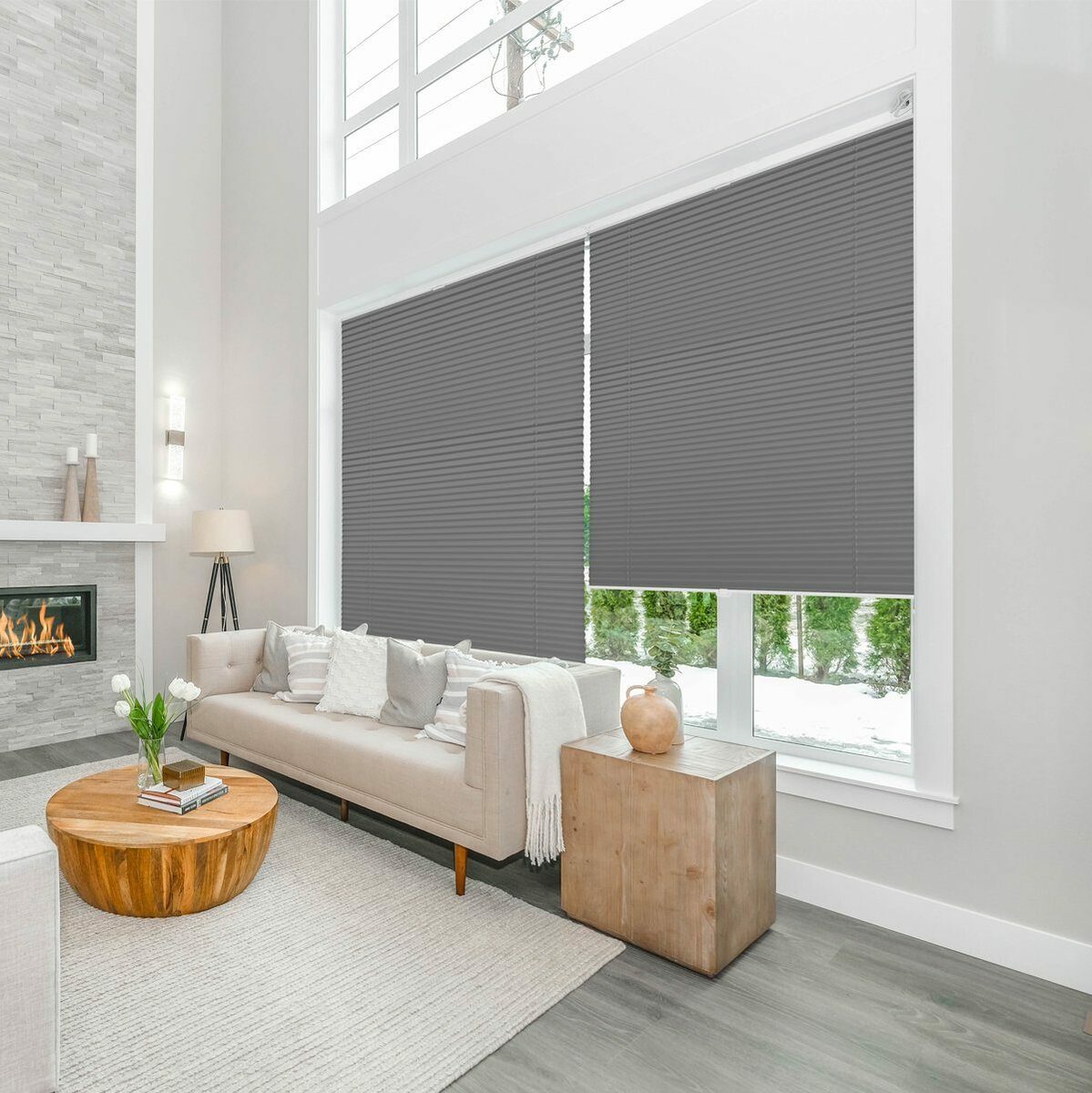 Bild 2 von Plissee Klemmfix, Lichtschutz, ohne Bohren, verspannt, Faltenstore, Sekey, Klemmfix