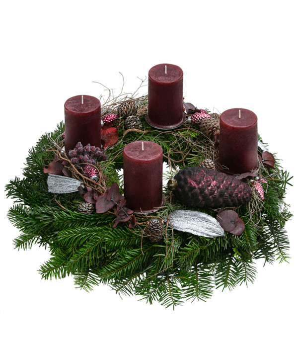 Bild 1 von Adventskranz Weihnachtsglück ca. Ø40/H20 cm