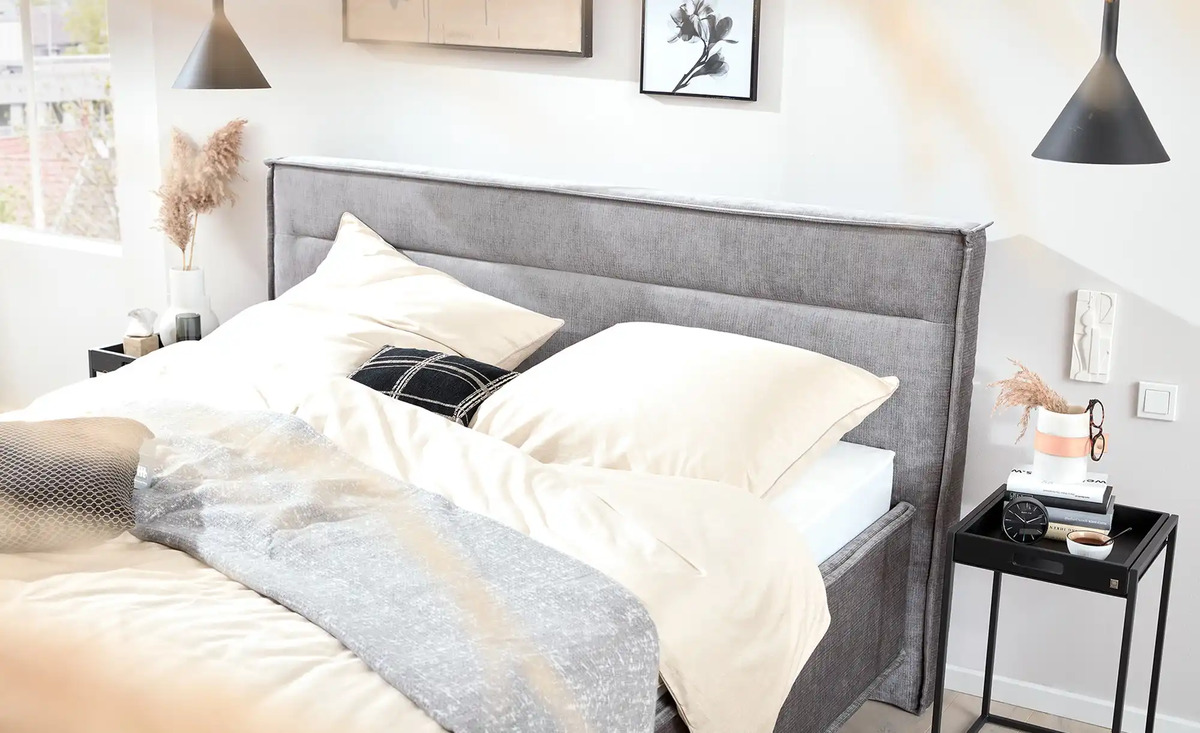 Bild 2 von Polsterbett JustB! 180 cm Grau H2 & H3