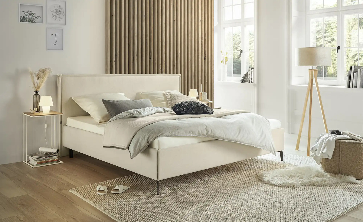 Bild 1 von Polsterbettgestell Elos Creme 140 cm