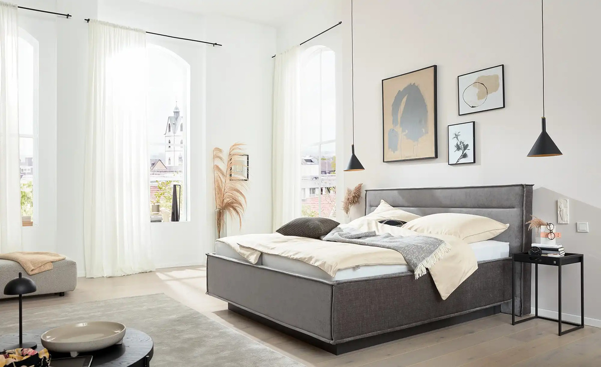 Bild 3 von Polsterbett JustB! 180 cm Grau H2 & H3