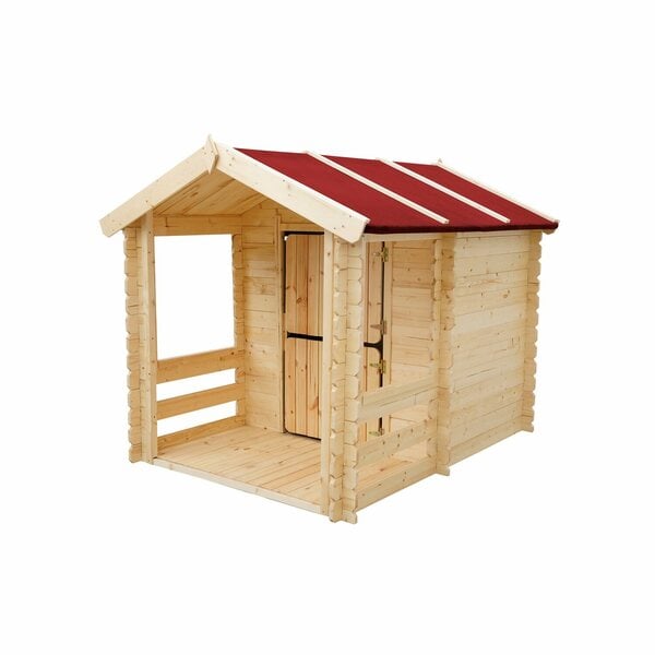 Bild 1 von Timbela Kinderspielhaus Holz M501 1,1 m² mit Boden Tür- und Fensterläden