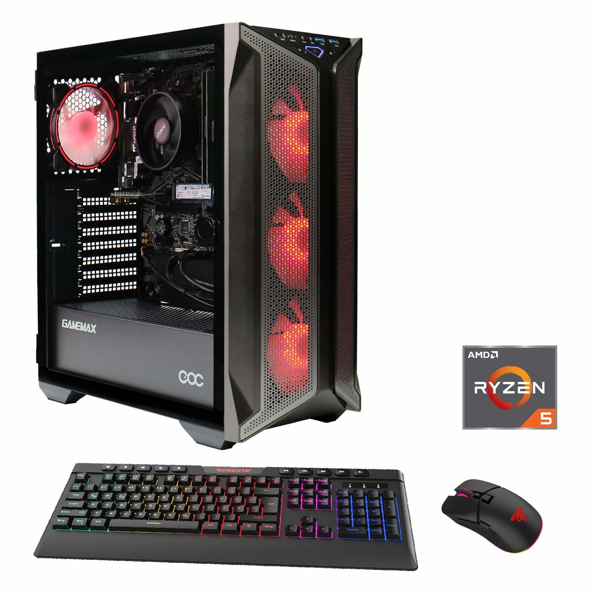 Bild 1 von GAMEMAX Brufen C1 7020 Gaming-PC (AMD Ryzen 5 5600G, 16 GB RAM, 1000 GB SSD, Luftkühlung, Windows 11)