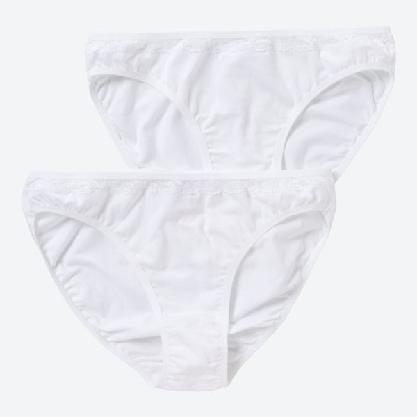 HERMKO Damen Mini-Slip Mit Seitlicher Spitze – 95% Baumwolle, 5% Elastan, Bequem & Formstabil