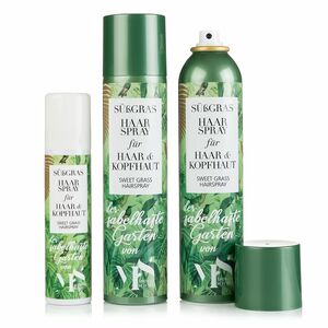 MARGOT SCHMITT® Fabelhafter Garten Süßgras Haarspray 2x300ml & 1x100ml