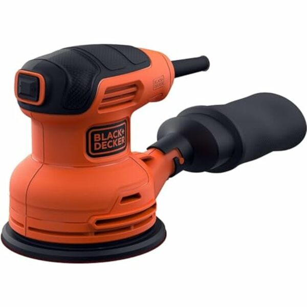 Bild 1 von Black+Decker Exzenterschleifer (230W, Scheiben-Ø 125 mm, mit integrierter Staubabsaugung, zum Schleifen/Polieren, Klettfix-System, inkl. 1 Schleifpapier K120) Bew210, Cranberry