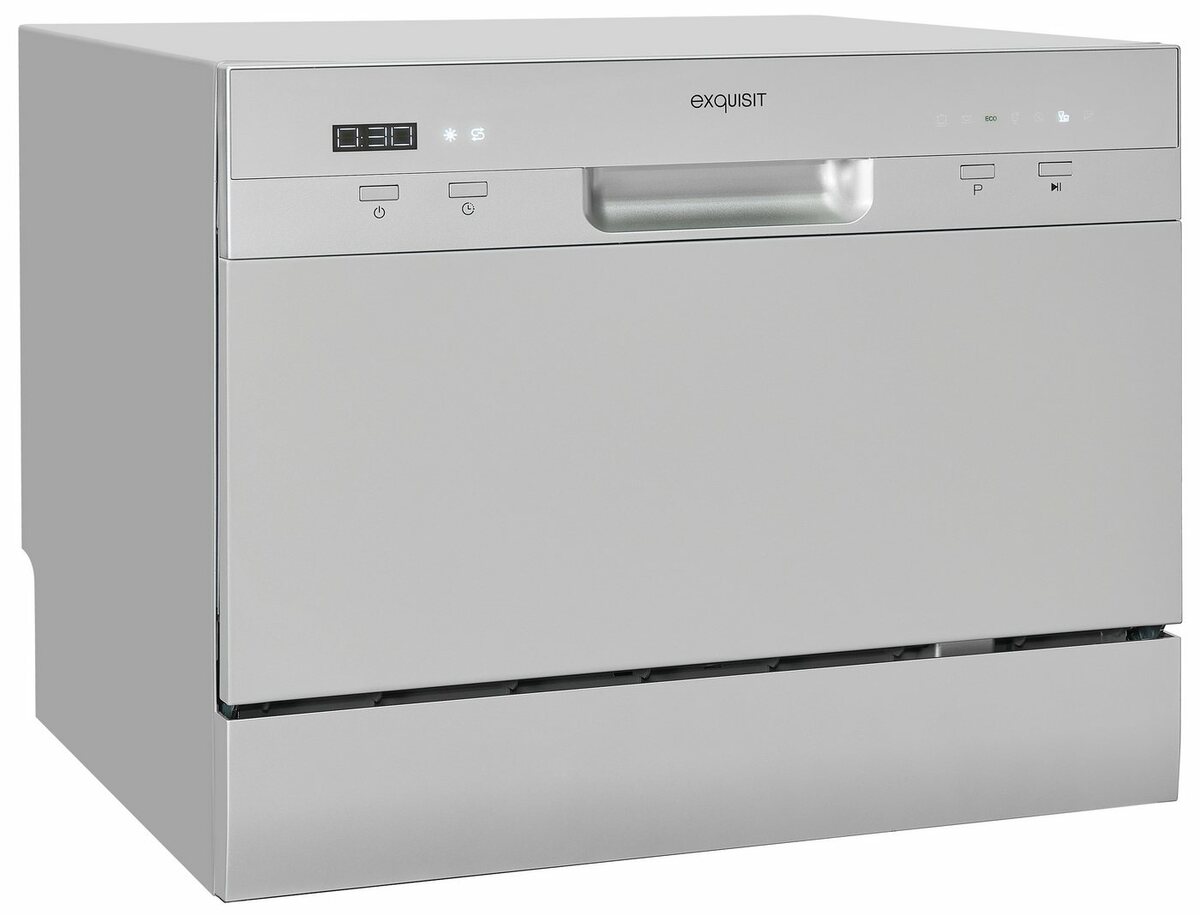 Bild 1 von exquisit Tischgeschirrspüler, GSP206-030F silber, 6 Maßgedecke