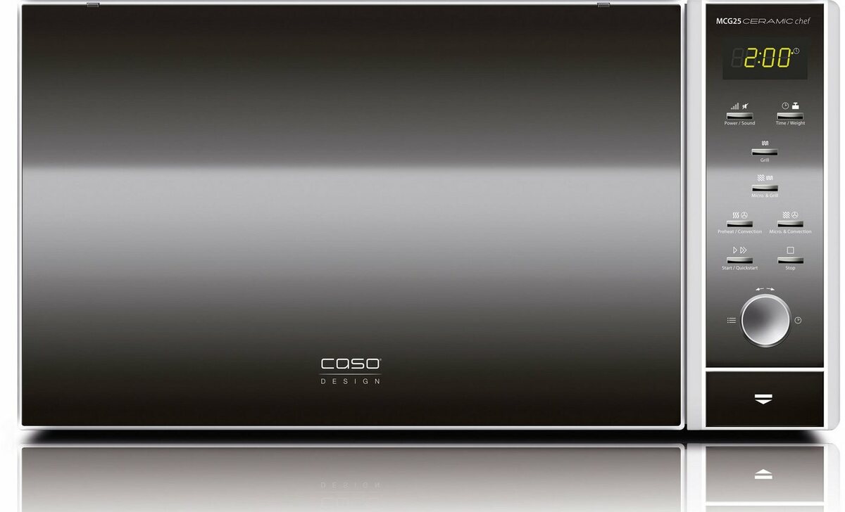 Bild 1 von Caso Mikrowelle 3351 MCG 25 Ceramic Chef, Grill, Heißluft, Mikrowelle, 25 l