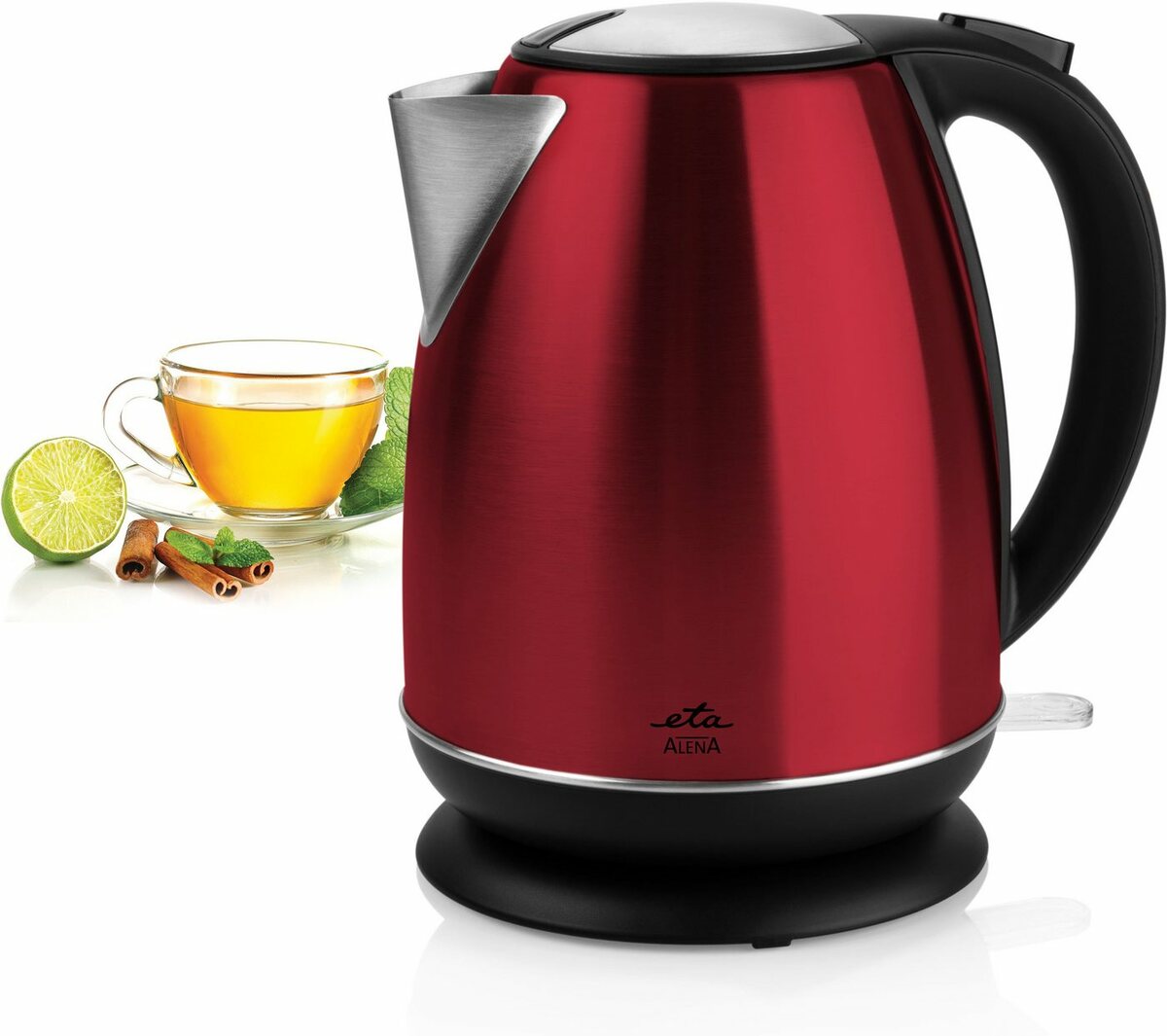 Bild 1 von eta Wasserkocher ALENA ETA359090010, 1,7 l, 2200 W, Edelstahloptik, Kontaktsystem, Thermosicherung