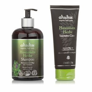 ahuhu organic hair care Hawaiian Herbs Shampoo 500ml & Intensive Care 200ml