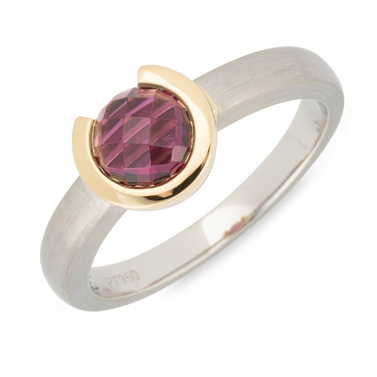 Bild 1 von PLATINITY Ring 1 Rhodolith ca. 1,30ct Platin 950/Gold 750