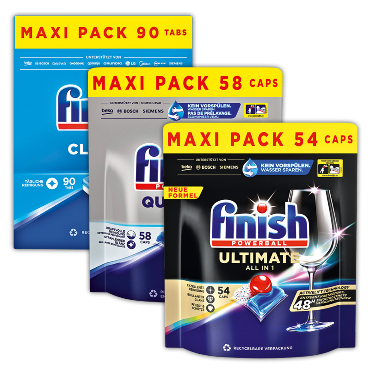 Bild 1 von Finish Spülmaschinen Tabs