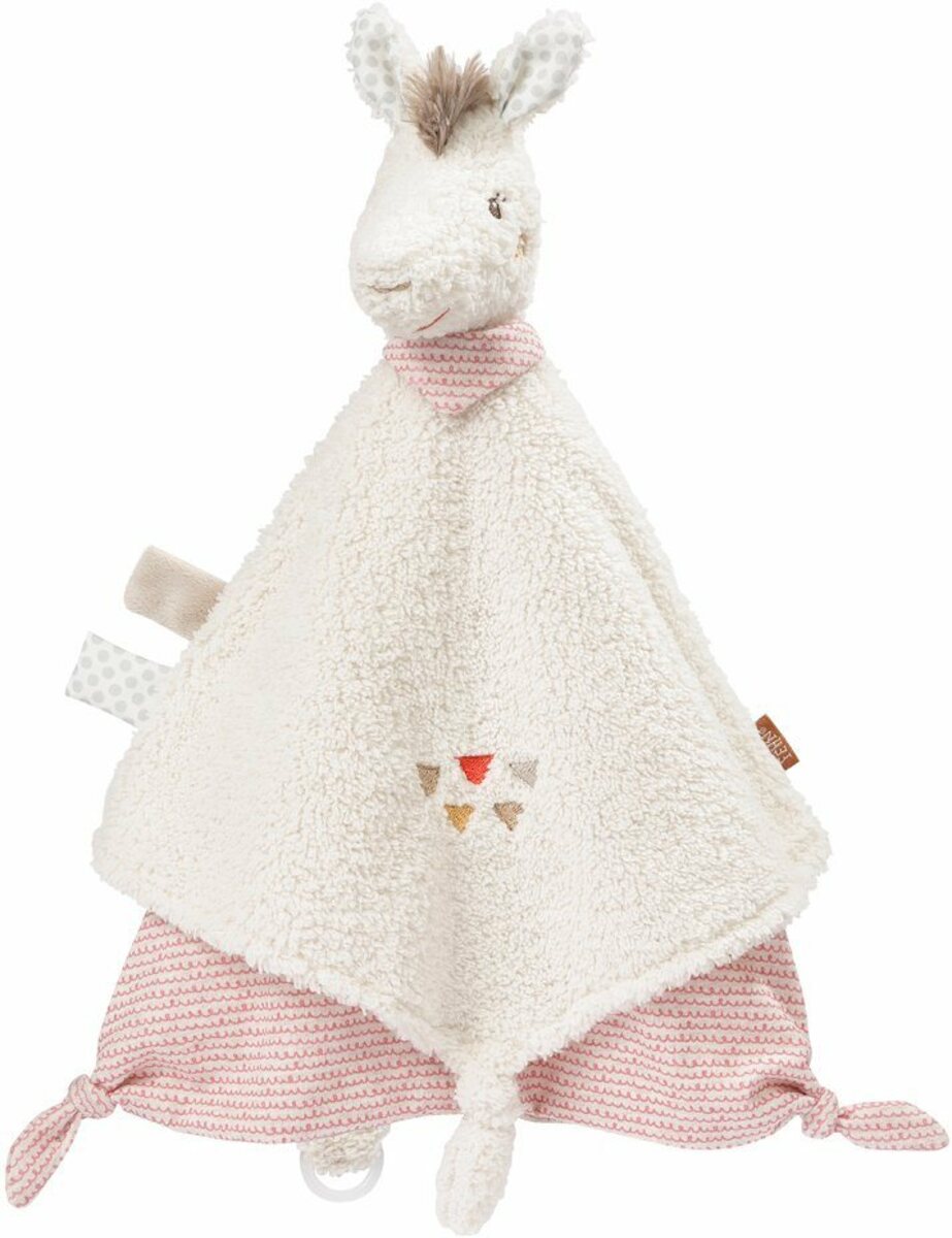 Bild 1 von Fehn Schmusetuch Peru Lama Deluxe, mit Befestigungsring für Schnuller