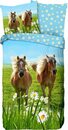 Bild 1 von Kinderbettwäsche Horses, good morning, Renforcé, 2 teilig, mit Pferden
