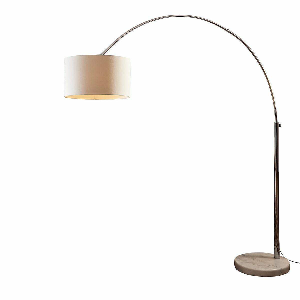 Bild 1 von SALESFEVER Bogenlampe Dimmschalter Lampenschirm Ø 35cm echter Marmorfuß