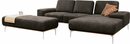 Bild 1 von W.SCHILLIG Ecksofa run, mit elegantem Holzsockel, Füße in Chrom glänzend, Breite 279 cm