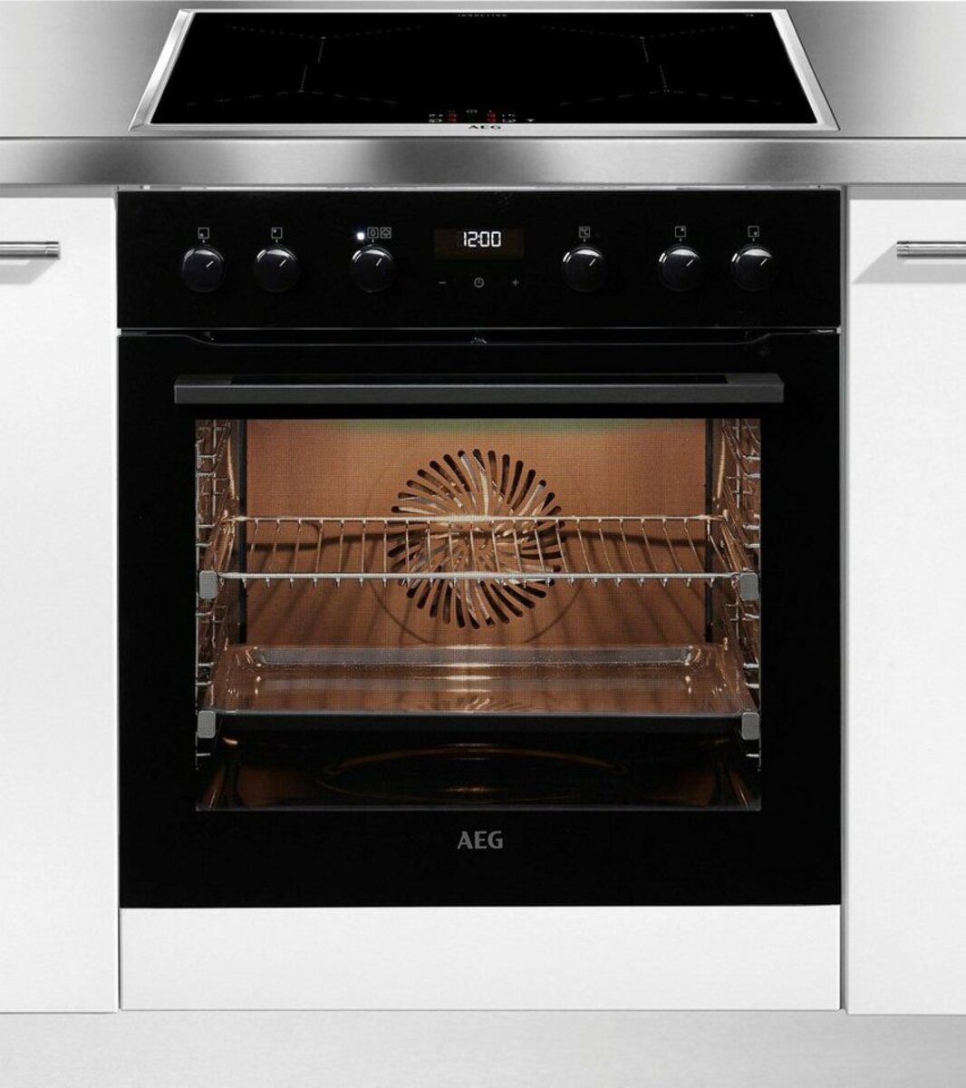 Bild 1 von AEG Induktions Herd-Set HC4133MM1B, mit Backauszug, katalytische Reinigung, SteamBake - Feuchtigkeitszugabe