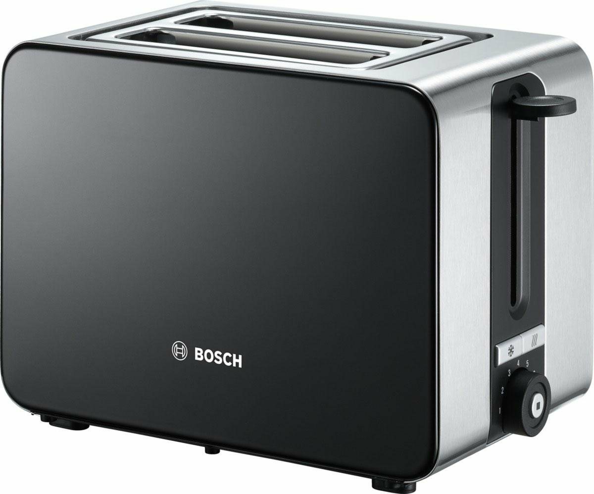 Bild 1 von BOSCH Toaster TAT7203, 2 kurze Schlitze, für 2 Scheiben, 1050 W, mit Flächenheizung