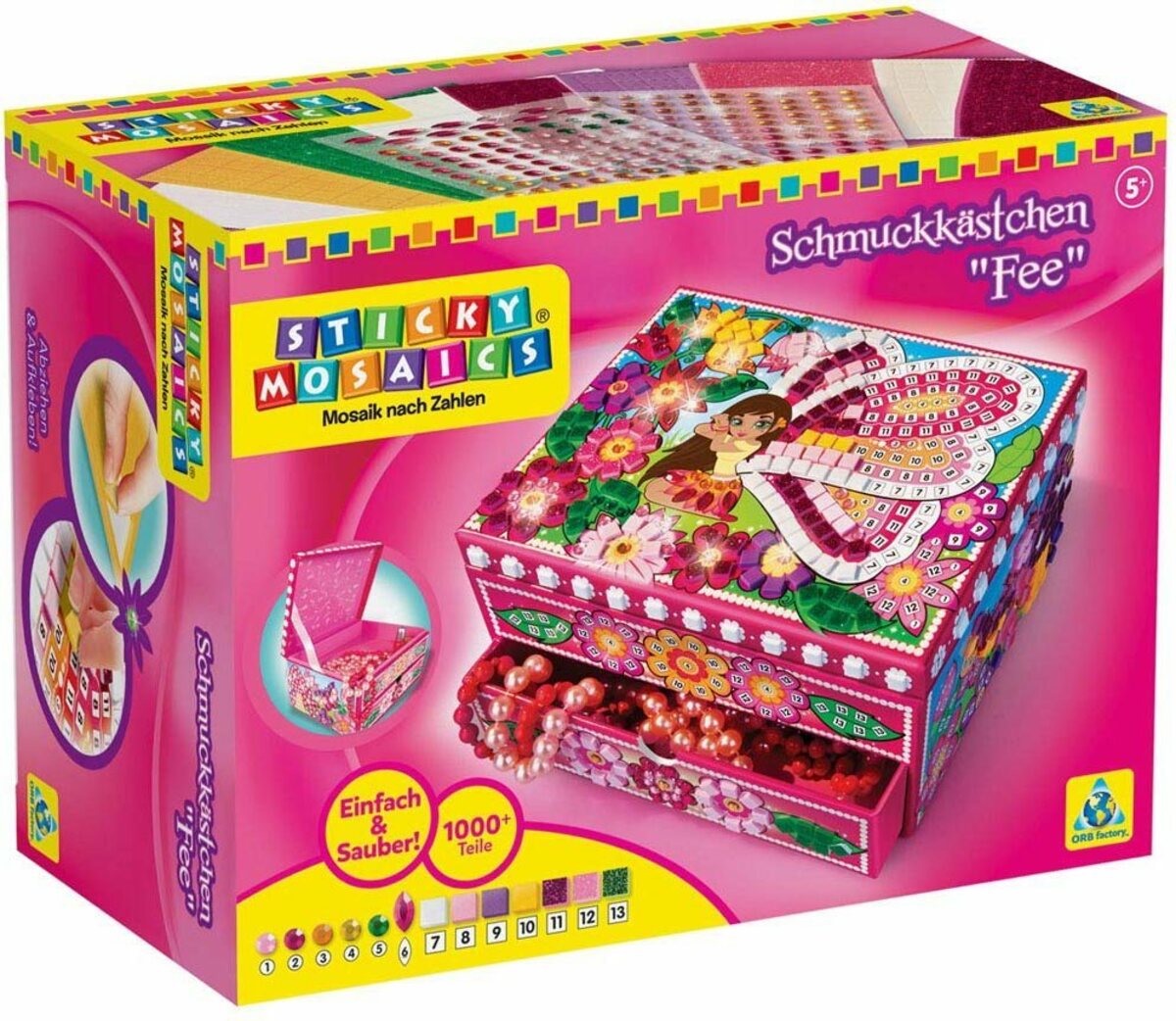Bild 1 von Sticky Mosaics Kreativset Schmuckkästchen Fee