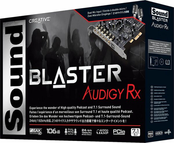 Bild 1 von Creative Sound Blaster Audigy RX PCIe Soundkarte 7.1 Surround