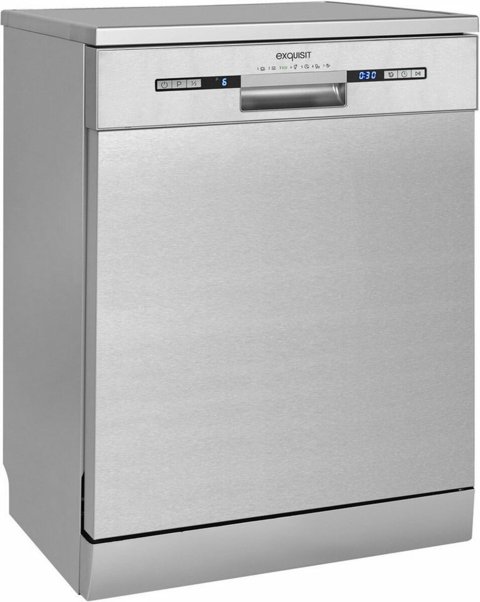 Bild 1 von exquisit Standgeschirrspüler, GSP9313-030E inox, 13 Maßgedecke