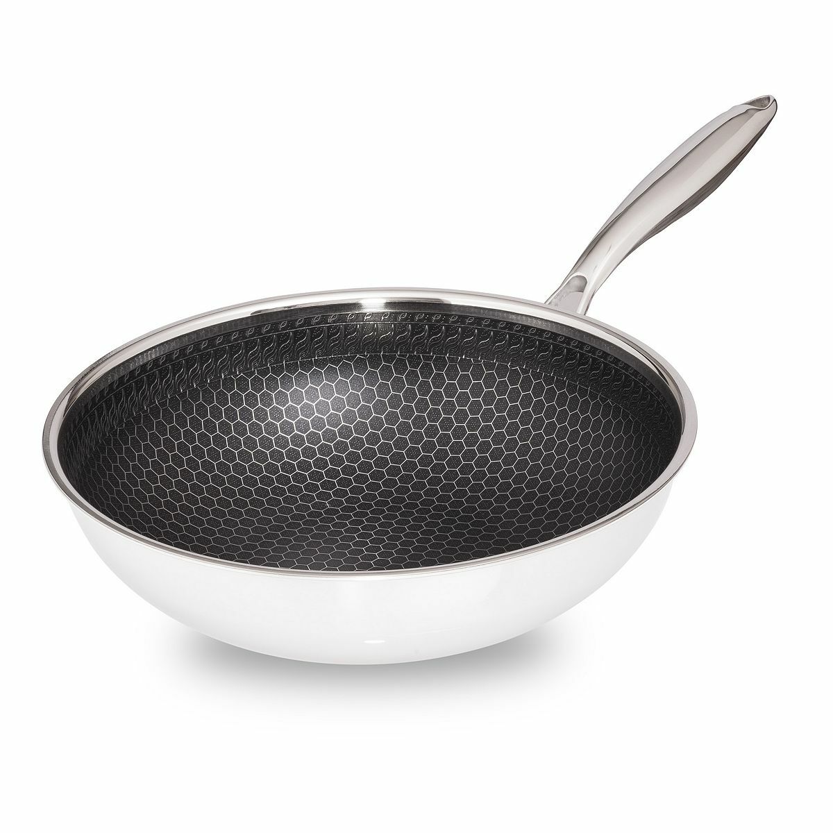 Bild 1 von HENSSLERS SCHNELLE NUMMER Edelstahl-Wok Ø 28cm Wabenstruktur