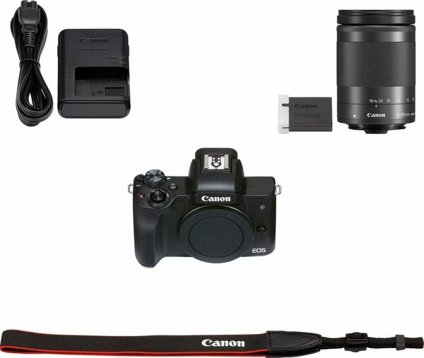 Bild 1 von Canon EOS M50 Mark II Systemkamera (EF-M 18-150mm f/3,5-6,3 IS STM, Graphit-Grau, 24,1 MP, 8,3x opt. Zoom, Bluetooth, NFC, WLAN (WiFi)