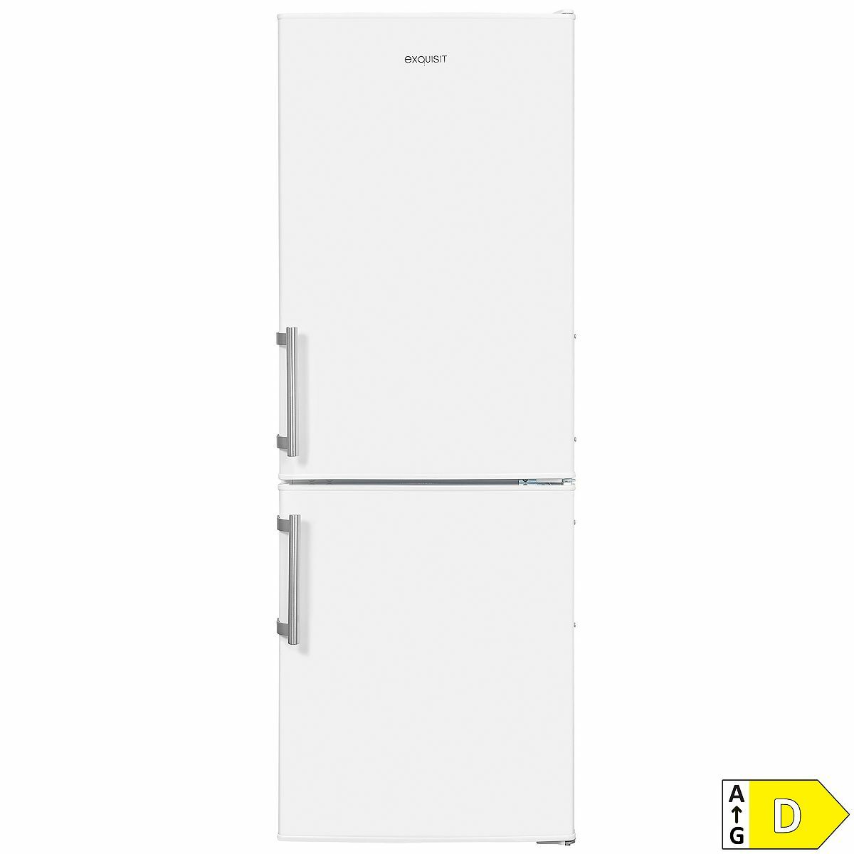 Bild 1 von EXQUISIT Kühl-/Gefrierkombi 173l / EEK D Gemüsefach LED-Licht KGC233-60-HE-040D