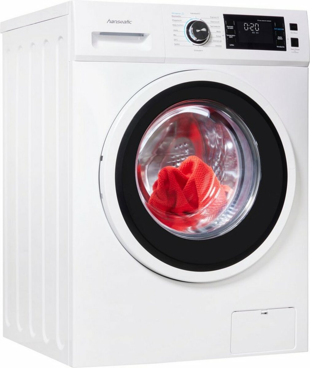 Bild 1 von Hanseatic Waschmaschine HWMB814C, 8 kg, 1400 U/min