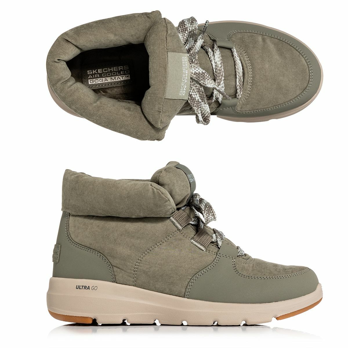 Bild 1 von SKECHERS Damen-Stiefelette Glacial Ultra Textil GoGa Mat Technologie