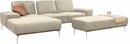 Bild 1 von W.SCHILLIG Ecksofa run, mit elegantem Holzsockel, Füße in Chrom glänzend, Breite 279 cm