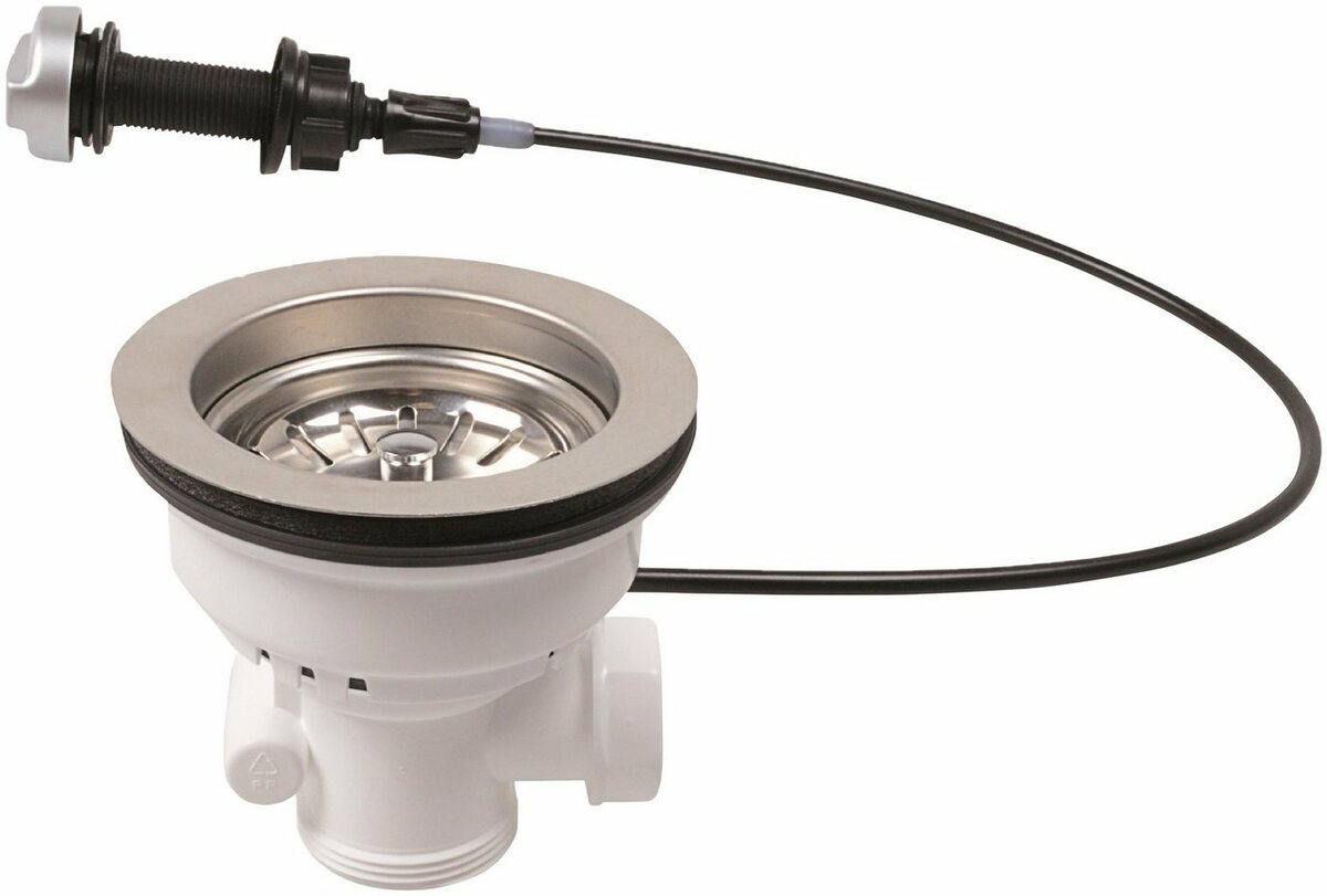 Bild 1 von Kirchhoff Siebventil, Korbventil mit Überlaufanschluss+Drehbetätigung, Bowdenzug, Edelstahl