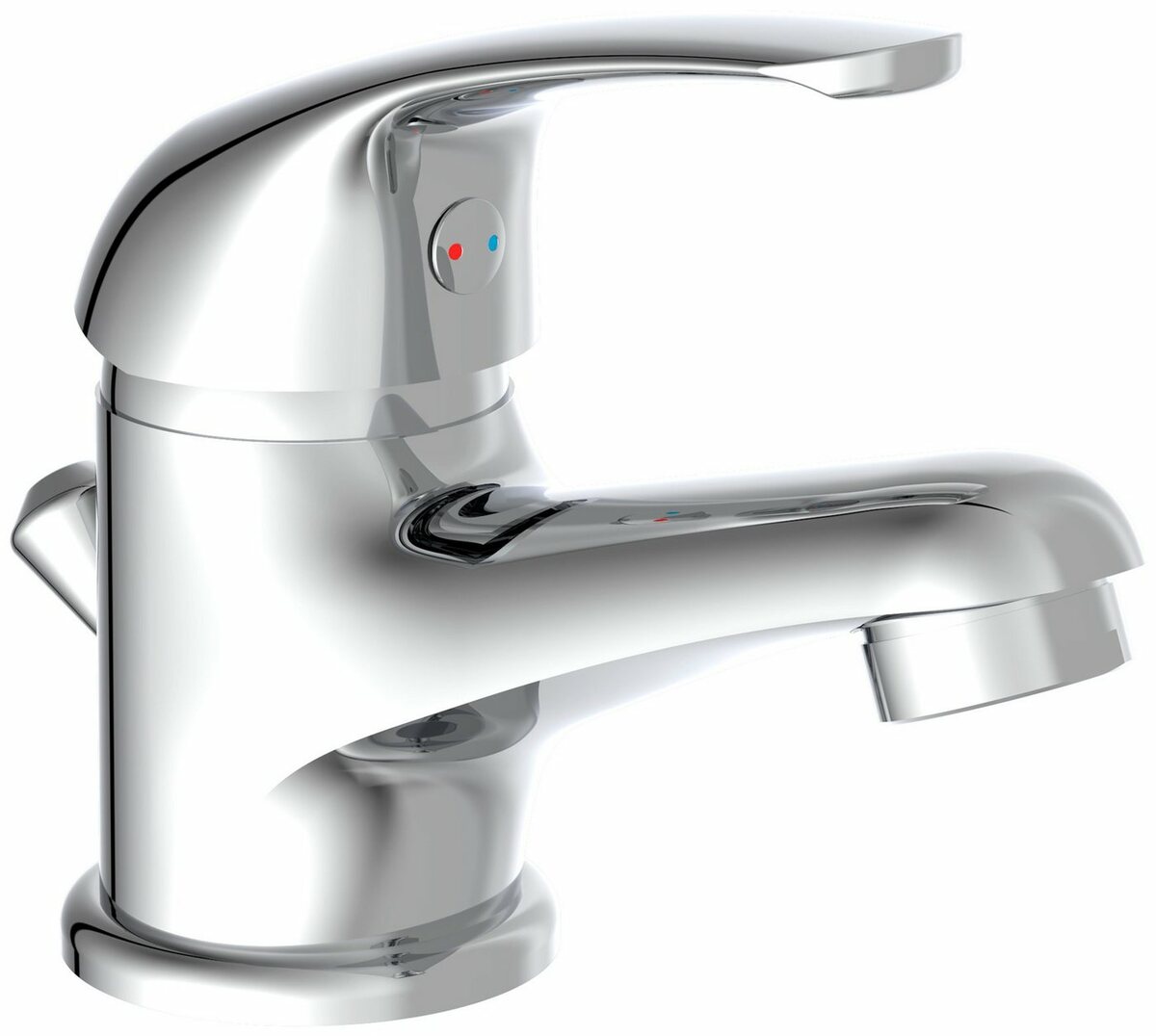 Bild 1 von Schütte Waschtischarmatur ATHOS PLUS geräuscharme Kartusche, Marken-Mischdüse, inkl. Zugstange