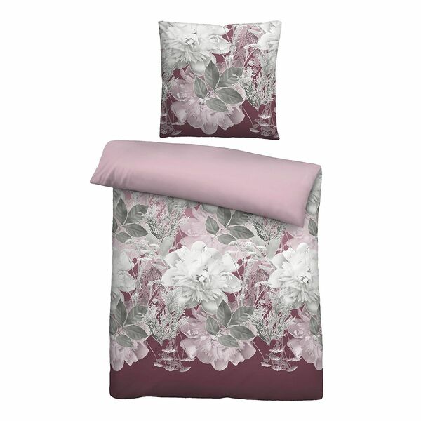 Bild 1 von Castell® Wendebettwäsche große Blumen Thermo-Fleece Einzelbett, 2tlg.