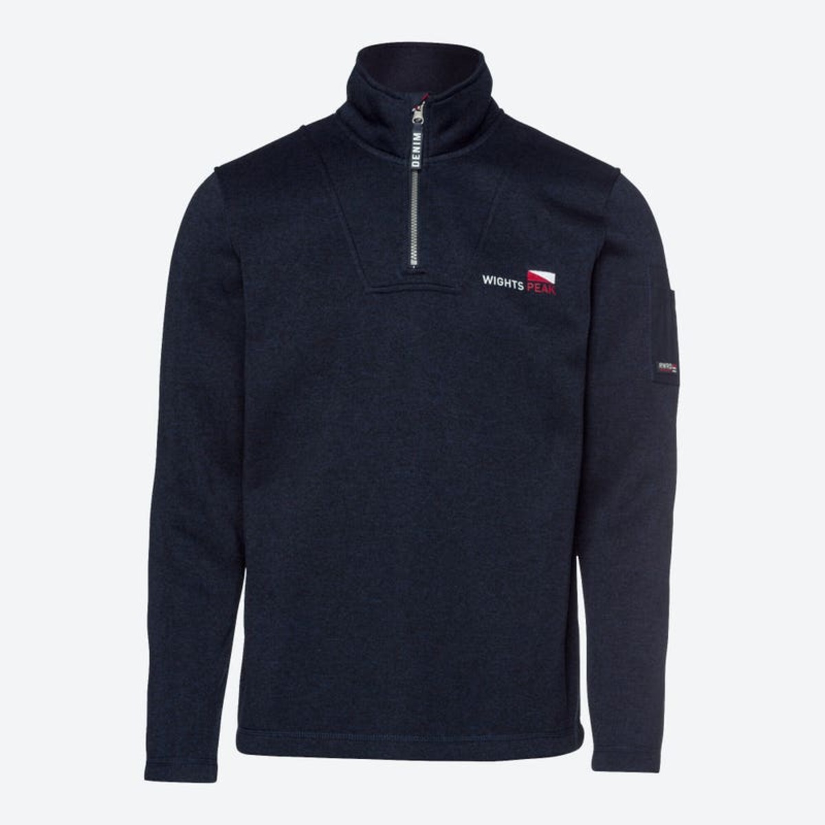 Bild 1 von Herren-Strickfleece-Pullover mit Troyer-Kragen