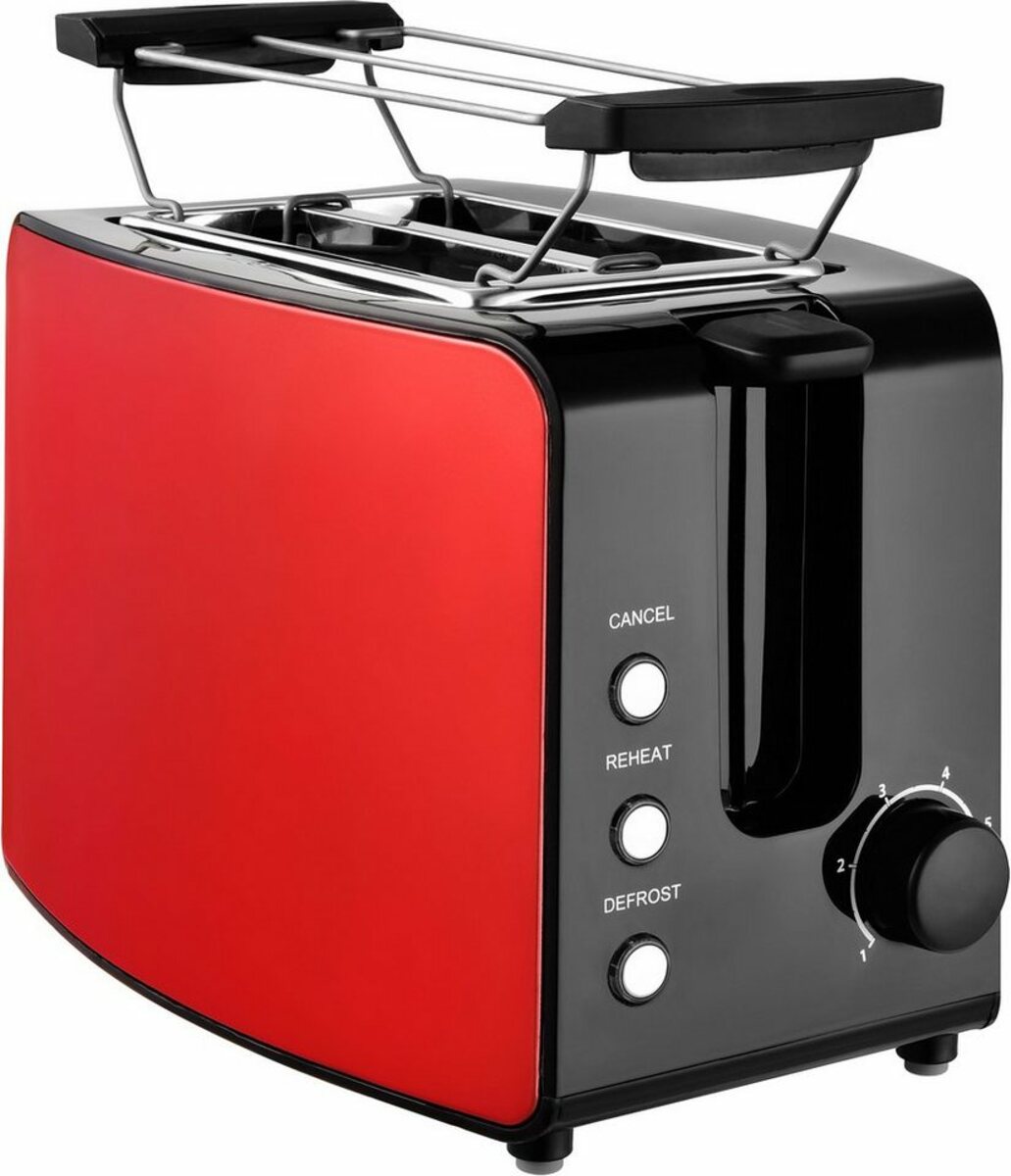Bild 1 von Team Kalorik Toaster TKG TO 1220 RD, 2 kurze Schlitze, 750 W, mit Toastzentrierung