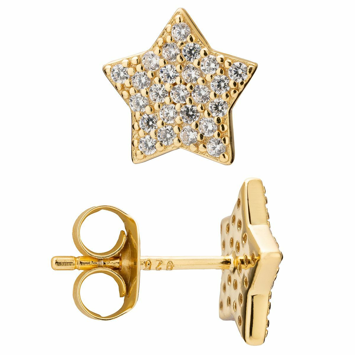 Bild 1 von DIAMONIQUE® Stern-Ohrstecker = 0,46ct Brillantschliff Silber 925