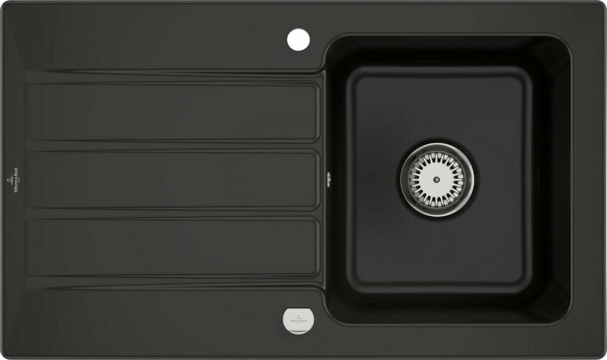 Bild 1 von Villeroy & Boch Küchenspüle Architectura 50, rechteckig, 86/20 cm, (inklusive Ablaufgarnitur mit Excenterbetätigung), reversibel, vorgebohrt mit 2 Hähnlöchern, Keramik