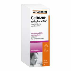 Cetirizin ratiopharm Saft 150  ml