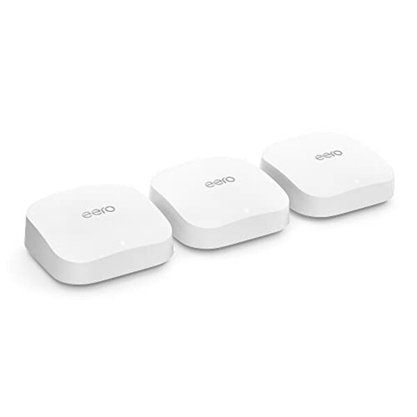 Bild 1 von Triband-Mesh-Wi-Fi-6E-System Amazon eero Pro 6E mit integriertem Smart Home-Hub von Zigbee (Dreierpack)