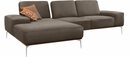 Bild 1 von W.SCHILLIG Ecksofa run, mit elegantem Holzsockel, Füße in Chrom glänzend, Breite 279 cm