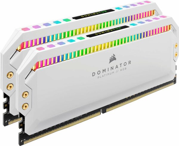 Bild 1 von Corsair Dominator Platinum RGB DDR4 3600MHz 16GB UDIMM White (2x8GB) Arbeitsspeicher