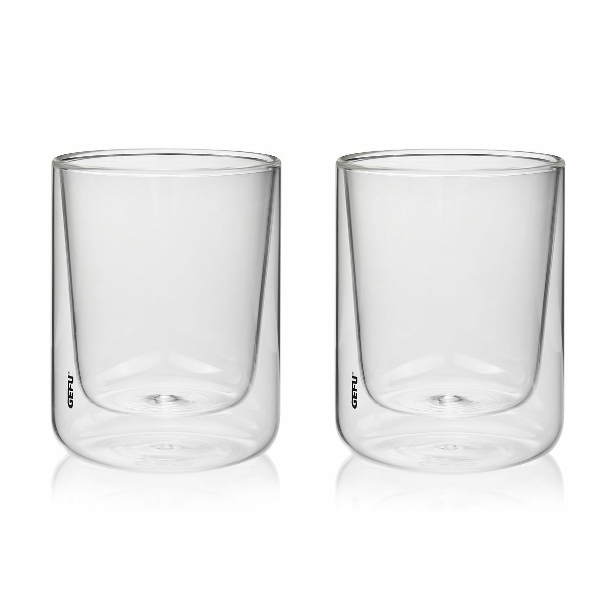 Bild 1 von GEFU® 2 Thermogläser MIRA doppelwandig aus Borosilikatglas handgefertigt, 235ml