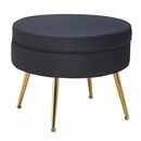 Bild 1 von SALESFEVER Sitzpouf Samt-Optik rund, 52x52x41cm