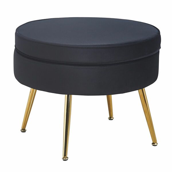 Bild 1 von SALESFEVER Sitzpouf Samt-Optik rund, 52x52x41cm