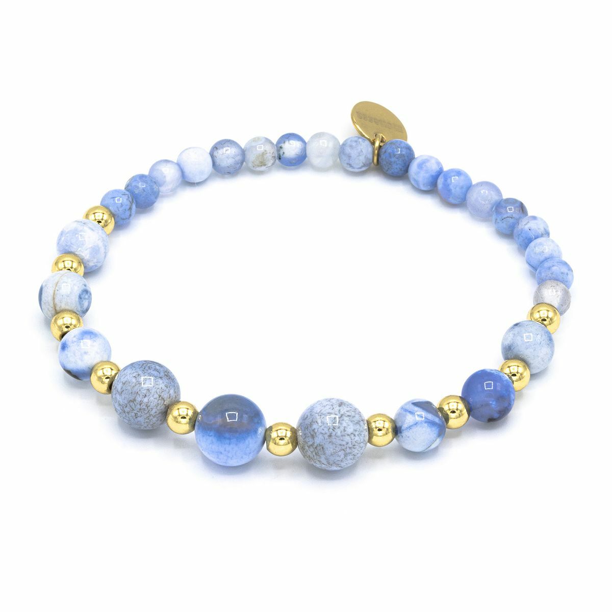 Bild 1 von MONESSA Armband Edelsteine flexibel Edelstahl