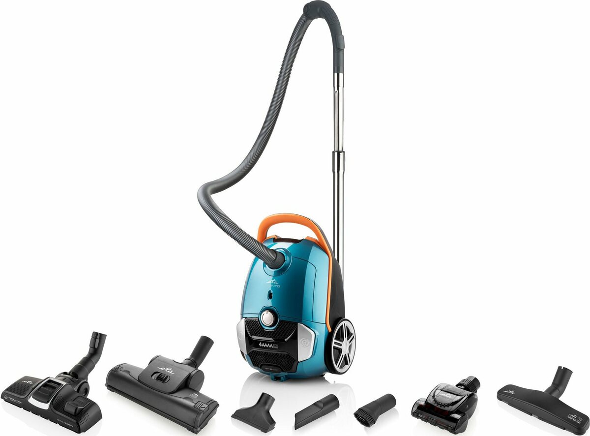 Bild 1 von eta Bodenstaubsauger AVANTO blau ETA351990010, 800 W, mit Beutel, HEPA Filter Nr. 12, geeignet für Haushalt mit Haustieren.