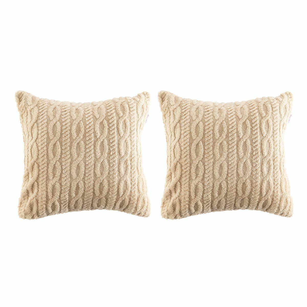 Bild 1 von BADIZIO Classic 2 Kissenhüllen Jacquard-Design Mikrofaser Plüsch waschbar, ca. 50x50cm