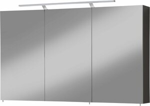 welltime Spiegelschrank Torino Breite 120 cm, 3-türig, LED-Beleuchtung, Schalter-/Steckdosenbox