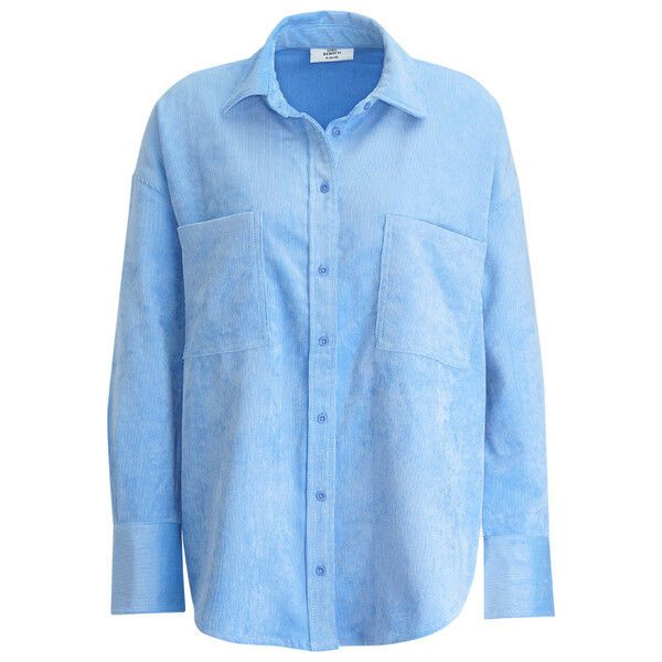 Bild 1 von Damen Cordbluse mit Brusttaschen